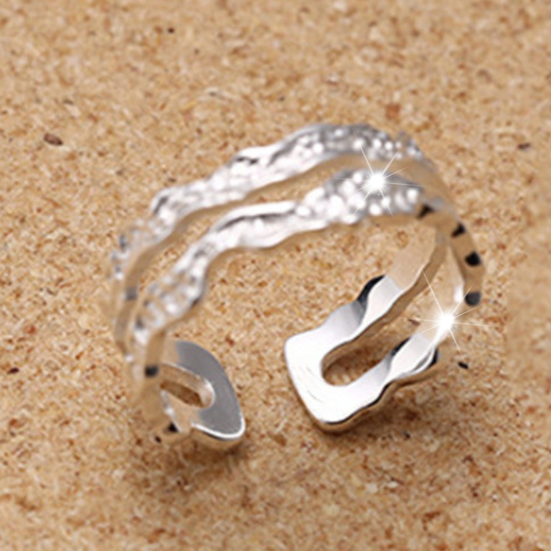 Women's Vintage Double-Layer Pattern Open Ring, Elegant Gift